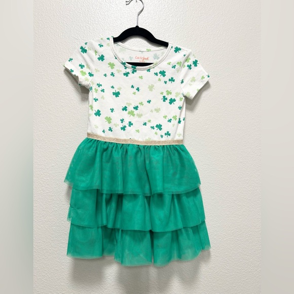 Cat & Jack St Patrick’s Day Shamrock Dress Size XS - Picture 1 of 4